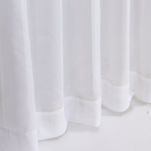 Load image into Gallery viewer, Megachest Iris stripe pattern voile extra 116&quot; wide  tape top sheer curtain (1 Panel)