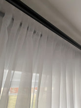 Load image into Gallery viewer, Extra Wide 116" (295cm) Snow White Voile Curtain – Multi-Way Heading – Single Panel