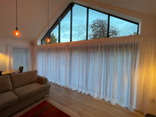 Load image into Gallery viewer, Extra Wide 116" (295cm) Snow White Voile Curtain – Multi-Way Heading – Single Panel