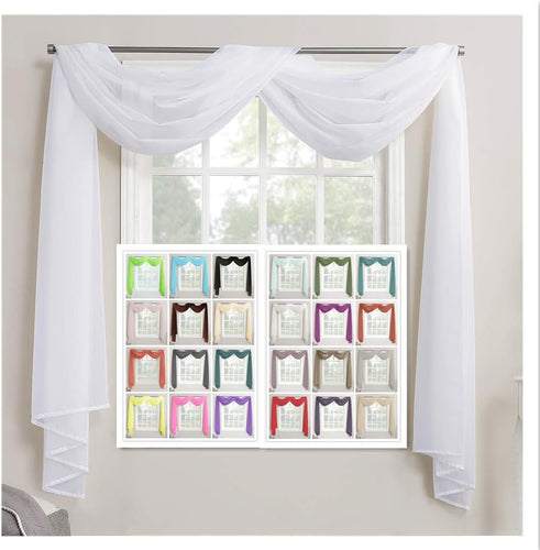Voile Scarf for decoration /40 colours/ 2sizes