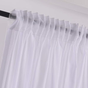 Megachest pure voile extra 116" wide  tape top sheer curtain (1 Panel)