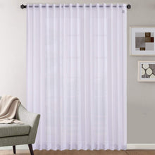 Load image into Gallery viewer, Megachest pure voile extra 116&quot; wide  tape top sheer curtain (1 Panel)