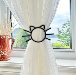 Megachest simple cat curtain tie back for megachest voile curtains 2pcs