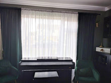 Load image into Gallery viewer, Extra Wide 116" (295cm) Snow White Voile Curtain – Multi-Way Heading – Single Panel