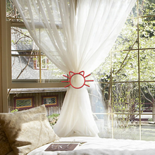 Load image into Gallery viewer, Megachest simple cat curtain tie back for megachest voile curtains 2pcs