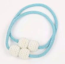 Load image into Gallery viewer, Megachest Pearl Magnectic curtain tie back 1 pair