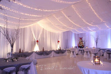 Load image into Gallery viewer, 145cm Wide. 45 colours. Wedding &amp; Event Decor Sheer Voile Fabric- Perfect for Drapes, Backdrops, and Table Overlays