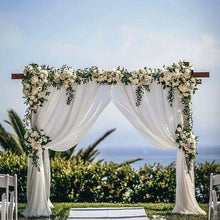 Load image into Gallery viewer, 145cm Wide. 45 colours. Wedding &amp; Event Decor Sheer Voile Fabric- Perfect for Drapes, Backdrops, and Table Overlays