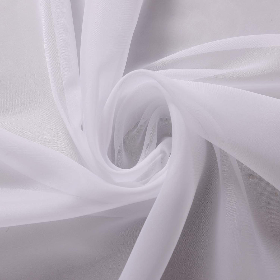 145cm Wide. 45 colours. Wedding & Event Decor Sheer Voile Fabric- Perfect for Drapes, Backdrops, and Table Overlays