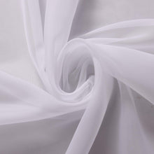 Load image into Gallery viewer, 84&quot; Wide. white voile. Wedding &amp; Event Decor Sheer Voile Fabric- Perfect for Drapes, Backdrops, and Table Overlays