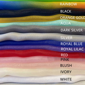 140cm Wide Lightweight 20D Organza Fabric - Available in 50 Vibrant Colors | Perfect for Fashion, Decor, and Crafts