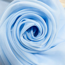 Load image into Gallery viewer, 145cm Wide. 45 colours. Wedding &amp; Event Decor Sheer Voile Fabric- Perfect for Drapes, Backdrops, and Table Overlays